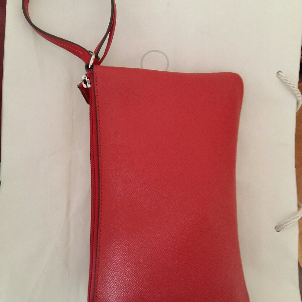 Authentic coach leather wristlet / toiletry purse /wallet - Picture 3 of 7